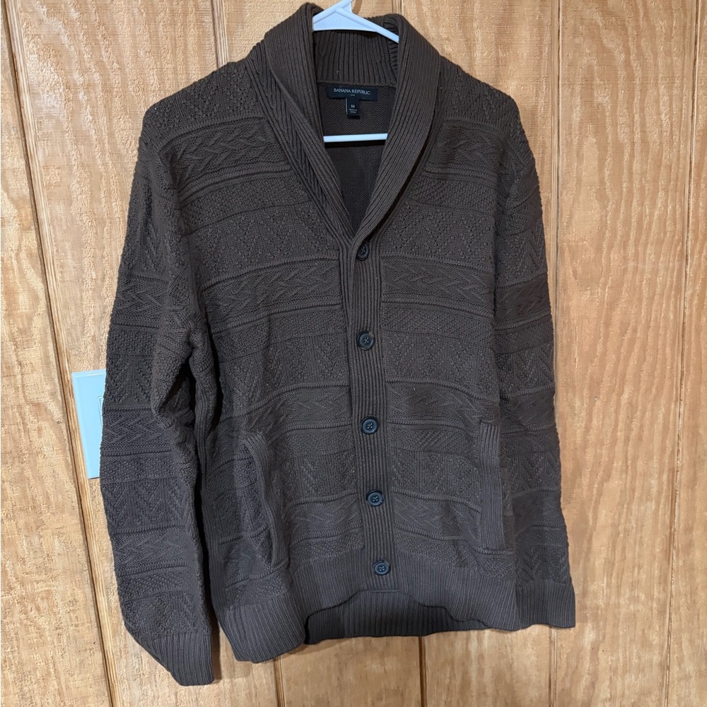 Banana Republic Chocolate Cardigan Sweater